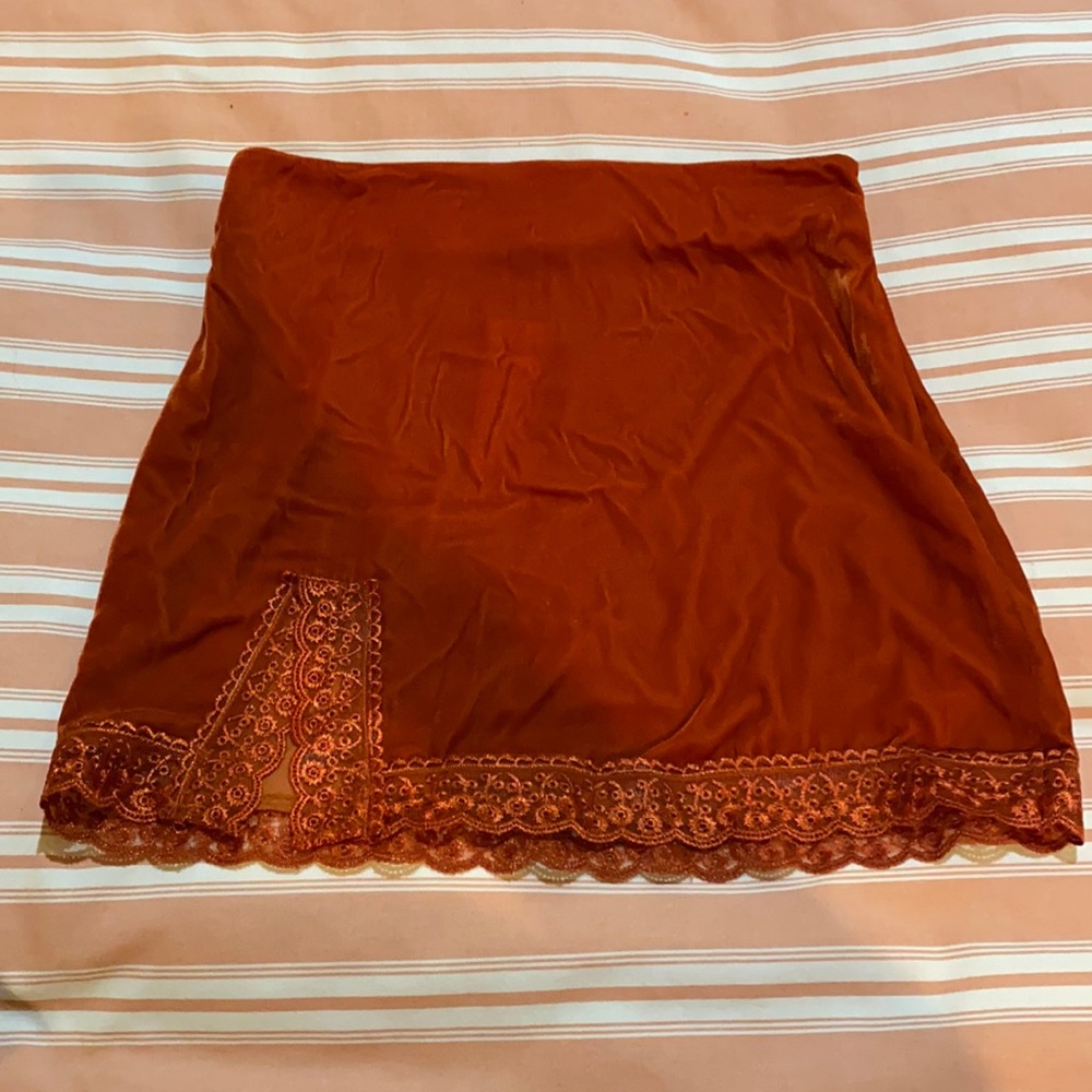 Urban outfitters velvet skirt